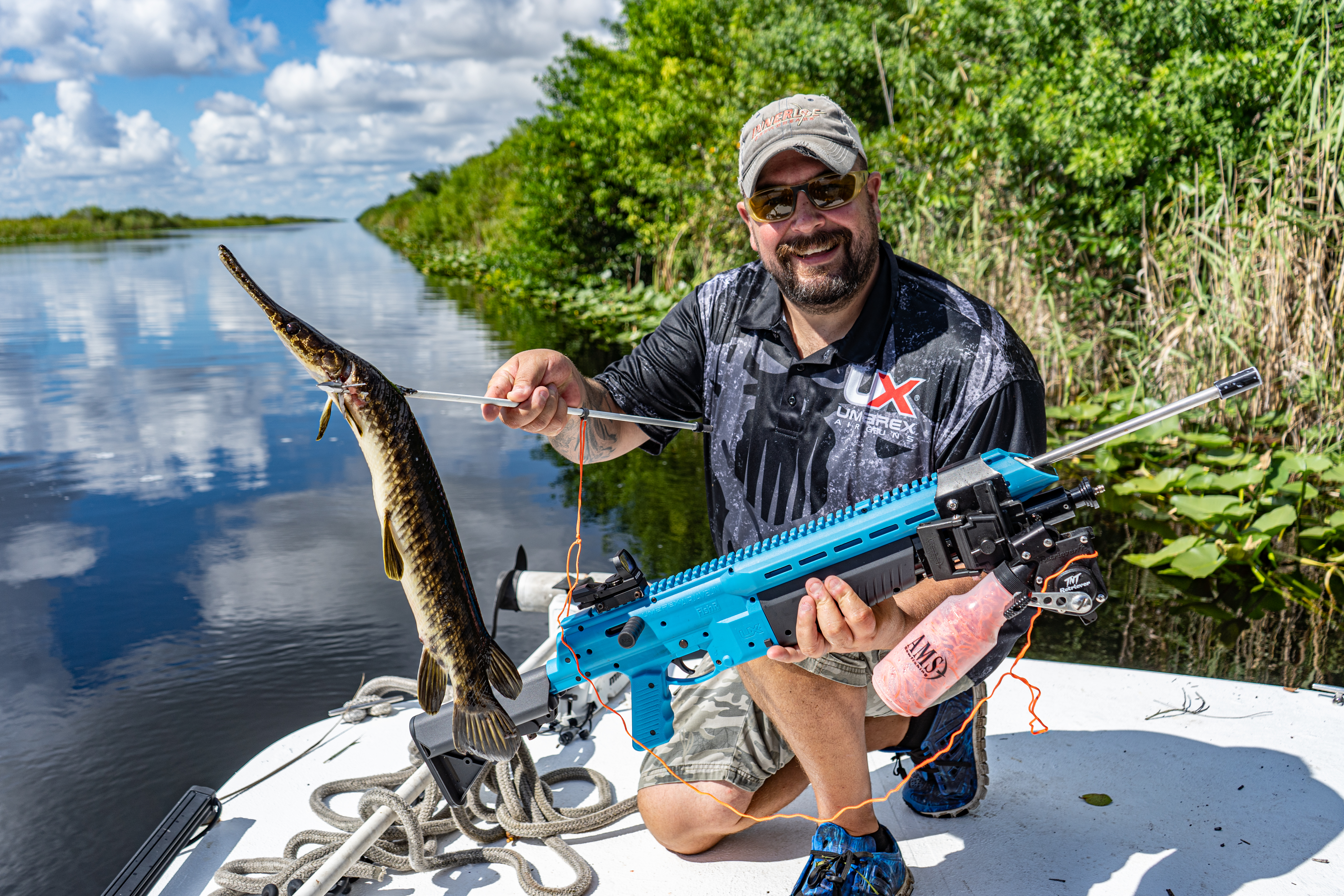 Corey Brossman with a fish one the Umarex FISHR's arrow